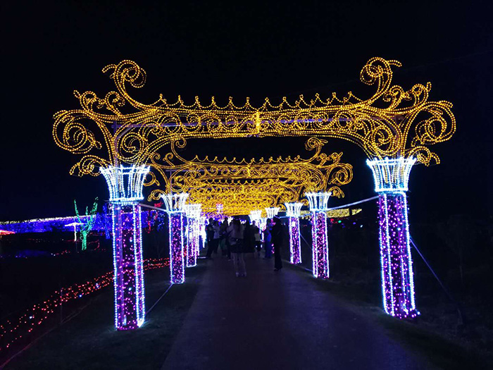 公園景觀燈光照明設計效果美觀及多樣化的LED造型燈